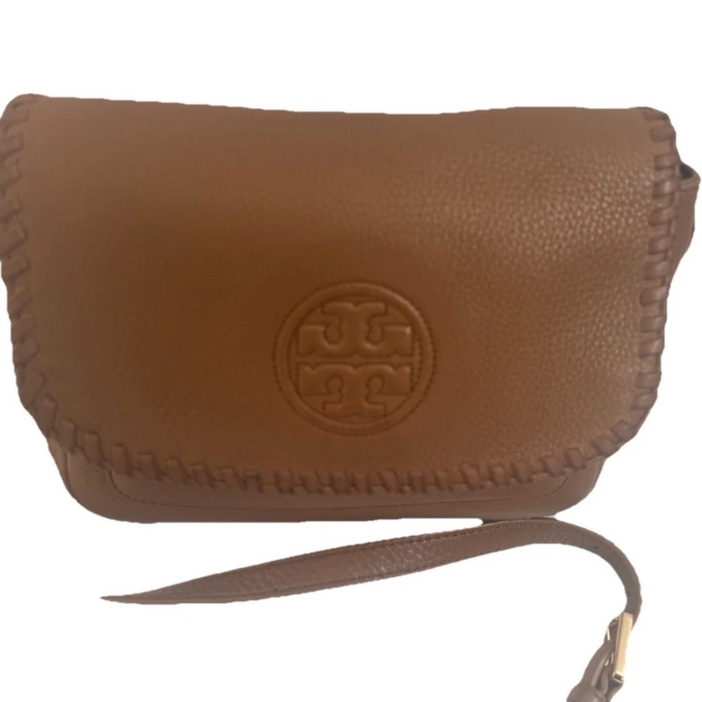 Tory Burch Crossbody handbag Camel Leather Shoulderbag tote - Picture 10 of 15